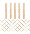 Trellis Fences 5 pcs Solid Firwood 180x80 cm