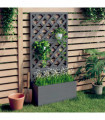 vidaXL Trellis Planter Grey 65x33x135 cm WPC