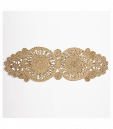 Trent Jute Crochet 115x40cm Natural Table Runner