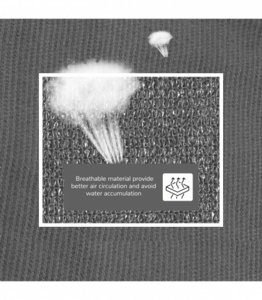 Triangle Sun Shade Sail  5x5x5m HDPE UV Block Charcoal