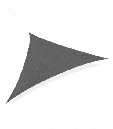 Triangle Sun Shade Sail  5x5x5m HDPE UV Block Charcoal