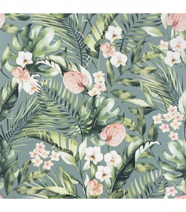 Tropical Floral Sea Blue sw12