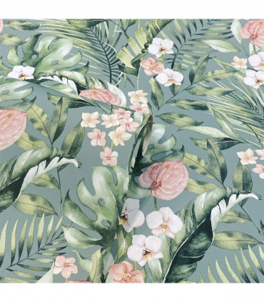 Tropical Floral Sea Blue sw12