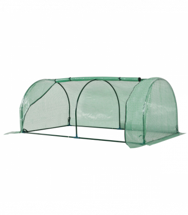Tunnel Greenhouse Green Grow House Steel Frame Garden Outdoor 200 x 100 x 80cm