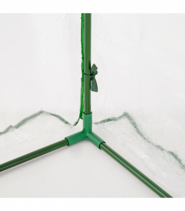 Tunnel Greenhouse Steel Frame, PE Cover, Transparent, 200 x 100 x 80cm