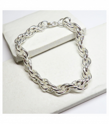 Twisted Silver Bracelet