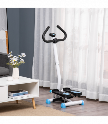 Twister Stepper Height Adjustable Step Machine w/ LCD Screen, Blue HOMCOM