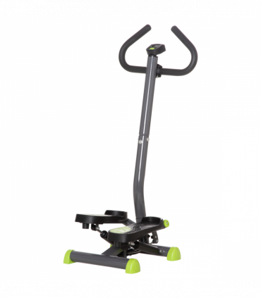 Twister Stepper Height Adjustable Step Machine w/ LCD Screen, Grey HOMCOM