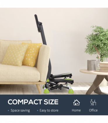 Twister Stepper Height Adjustable Step Machine w/ LCD Screen, Grey HOMCOM