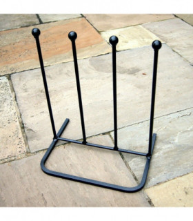 Two Pair Metal Boot Rack