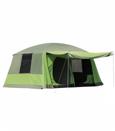 Two Room Dome Tent Camping Shelter w/ Porch and Portable Carry Bag Outsunny