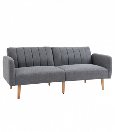 Two Seater Sofa Bed w/ Adjustable Backrest for Living Room, Guest Room