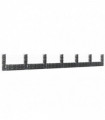 U-shape Gabion Basket with 7 Posts Iron 740x20x100 cm