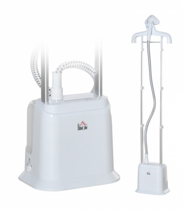 Upright Garment Clothes Steamer, 45s Fast Heat-up, 1.7L Tank White w/