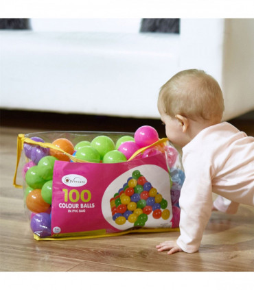 VINSANI 100 COLOUR BALLS IN PVC BAG 0007927