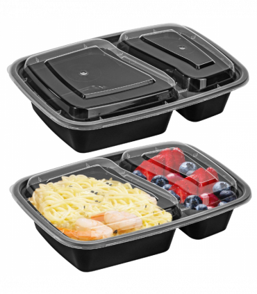 VINSANI 10pk 2 COMPARTMENTS MEAL PREP CONTAINERS 1010424