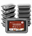 VINSANI 20pk 1 COMPARTMENT MEAL PREP CONTAINERS 1010473