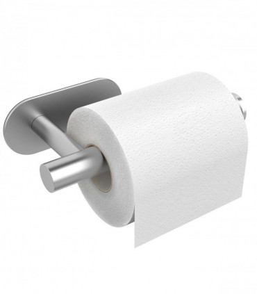VINSANI 2pk TOILET ROLL DISPENSER SELF ADHESIVE BRUSH SILVER 1010071