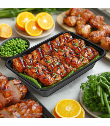 VINSANI 30pk 1 COMPARTMENT MEAL PREP CONTAINERS 1010474