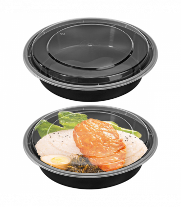 VINSANI 30pk ROUND 1 COMPARTMENT MEAL PREP CONTAINERS 1010494