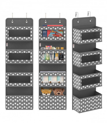 VINSANI 4TIER DGREY HANGING ORGANISER 1010281