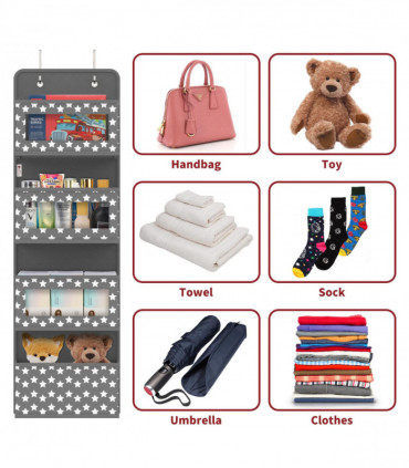 VINSANI 4TIER DGREY HANGING ORGANISER 1010281