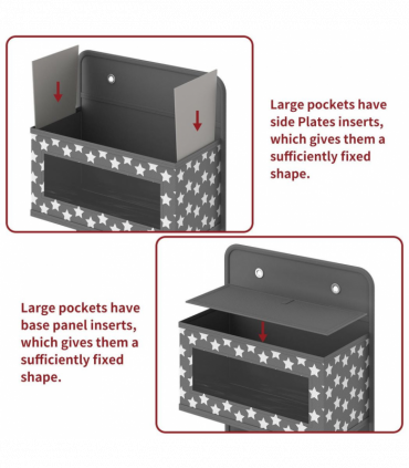 VINSANI 4TIER DGREY HANGING ORGANISER 1010281