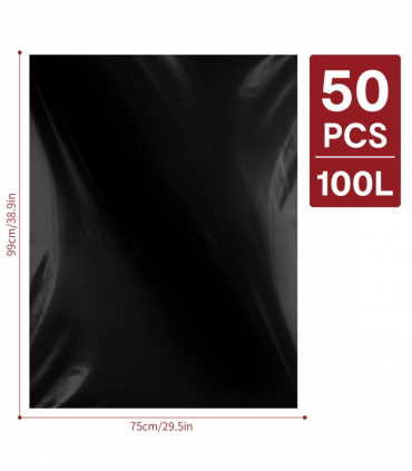 VINSANI 50pcs 100L HEAVY DUTY BIN BAGS 1010422