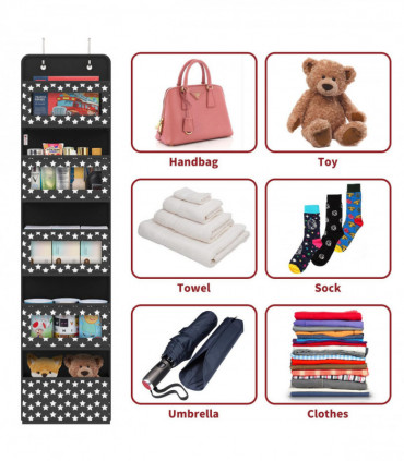 VINSANI 5TIER BLACK HANGING ORGANISER 1010282