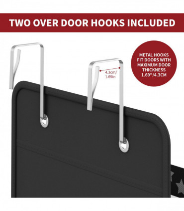 VINSANI 5TIER BLACK HANGING ORGANISER 1010282