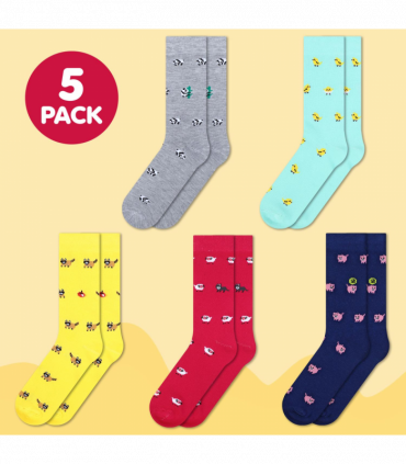 VINSANI ANIMAL SOCKS 5pk 1010419