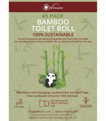 VINSANI BAMBOO TOILET ROLL 45
