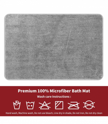 VINSANI BATH MAT 50X80cm L.GREY 1010159