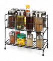 VINSANI BLACK FREE STANDING SPICE RACK 0000188