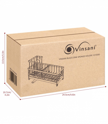 VINSANI BLACK SINK SPONGE HOLDER 1010500