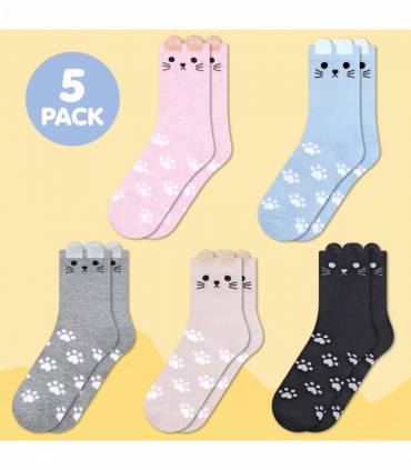 VINSANI CAT SOCKS 5pk 1010412