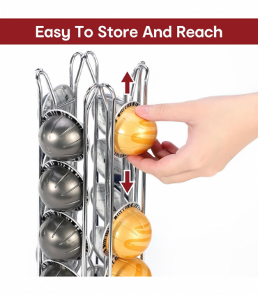 Metal Wire Coffee Capsule Pod Holder Stand Rack