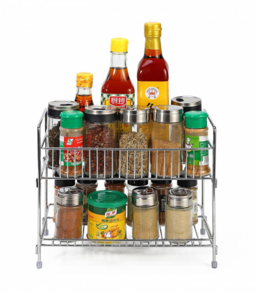 VINSANI CHROME FREE STANDING SPICE RACK 0000187