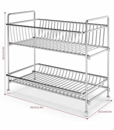 VINSANI CHROME FREE STANDING SPICE RACK 0000187