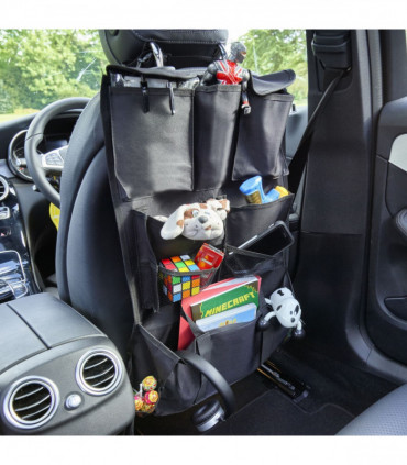 VINSANI DELUXE BACK SEAT ORG BLACK DELBASEAT