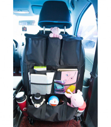 VINSANI DELUXE BACK SEAT ORG BLACK DELBASEAT