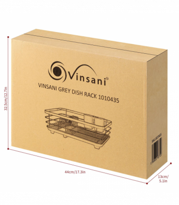 VINSANI GREY DISH RACK 1010435