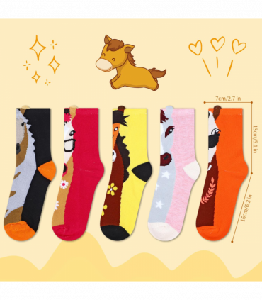 VINSANI HORSE SOCKS 5pk 1010417