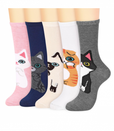 VINSANI KITTY SOCKS 5pk 1010418