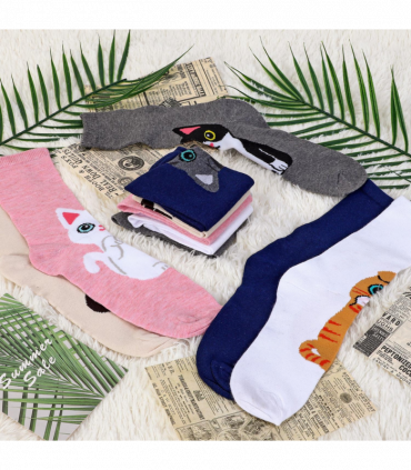 VINSANI KITTY SOCKS 5pk 1010418