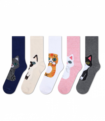 VINSANI KITTY SOCKS 5pk 1010418