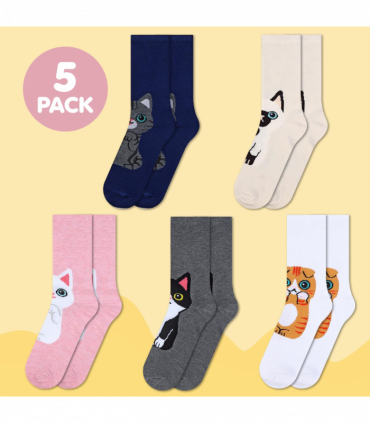 VINSANI KITTY SOCKS 5pk 1010418