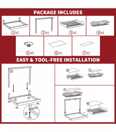 VINSANI METAL UNDER SINK STORAGE 1010498