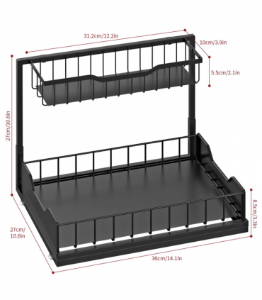 VINSANI METAL UNDER SINK STORAGE 1010498