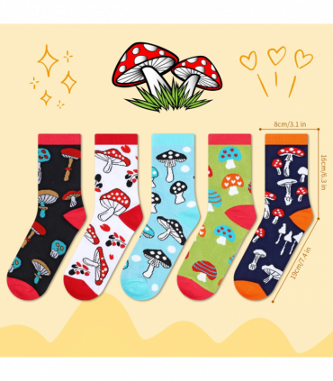 VINSANI MUSHROOMS SOCKS 5pk 1010416